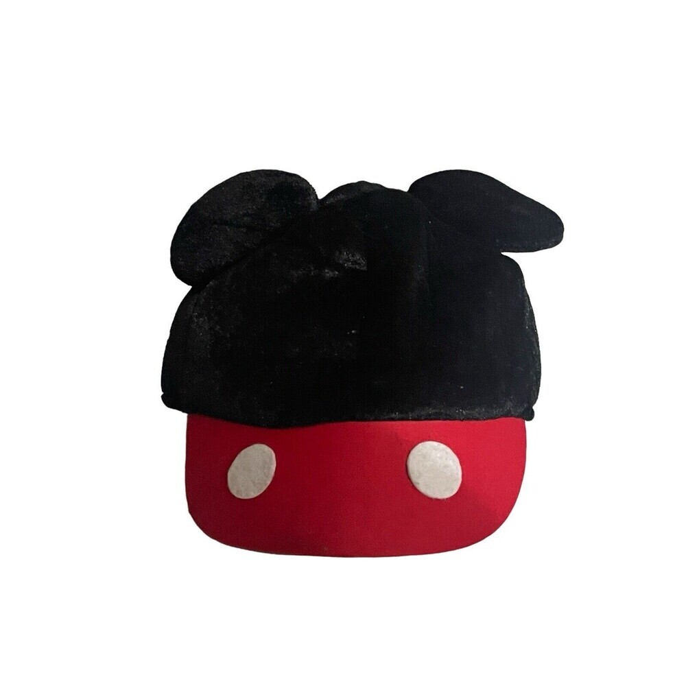 Disney Cap Youth Hat Mickey with Ears Hat, Red Black Original